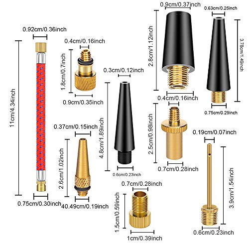 21PCS Bike Tire Pump Adapter Kit - Presta & Schrader Valves