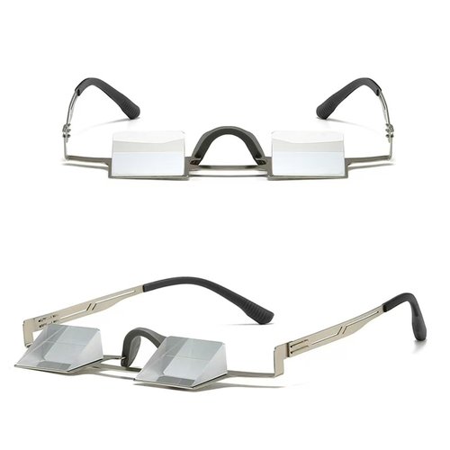 CHANGAR Rock Climbing Belay Glasses, 90 Degree Upward Prism Glasses for Outdoor Climbing,New Upgraded Metal Frame Enhance Comfort & Safety Versatile & Durable Prism Eyewear for Rock Climbers