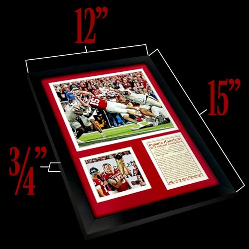 Indiana Hoosiers 2025 CFP National Champions Framed Collage - 12"x15"