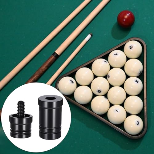 Billiard Cue Joint Protectors - 5/16 x 18 Thread, Black (Set of 2)