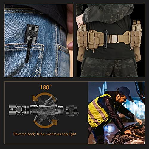 sofirn SC31T Rechargeable Flashlight 2000 Lumens, Pocket Flashlight with Powerful SST40 6500K LED, for EDC Camping Hiking Fishing Dog Walking (SC31T-Kit)