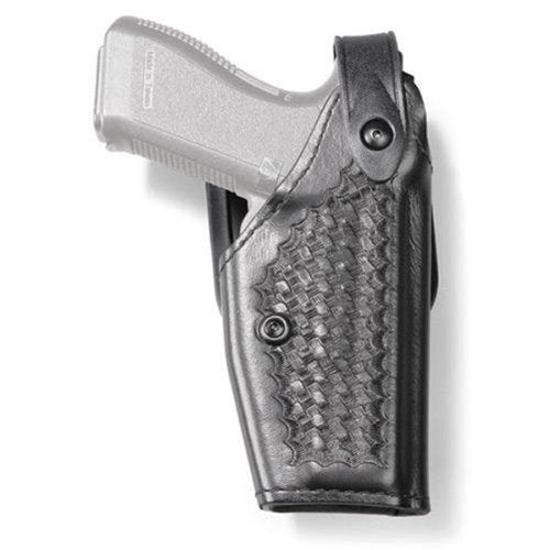 Safariland 6280 Level II or III Retention SLS Duty Mid Ride Holster, STX Black Basket Weave, Right Hand, S&W M&P with M6