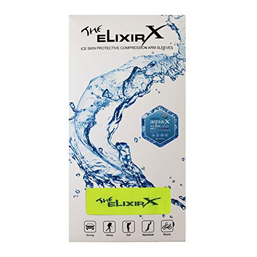 Neon Green UV Sun Protection Compression Arm Sleeves - The Elixir X