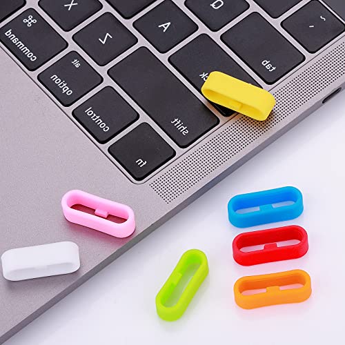 10 Pcs Silicone Watch Strap Fastener Rings - 20mm, 7 Colors