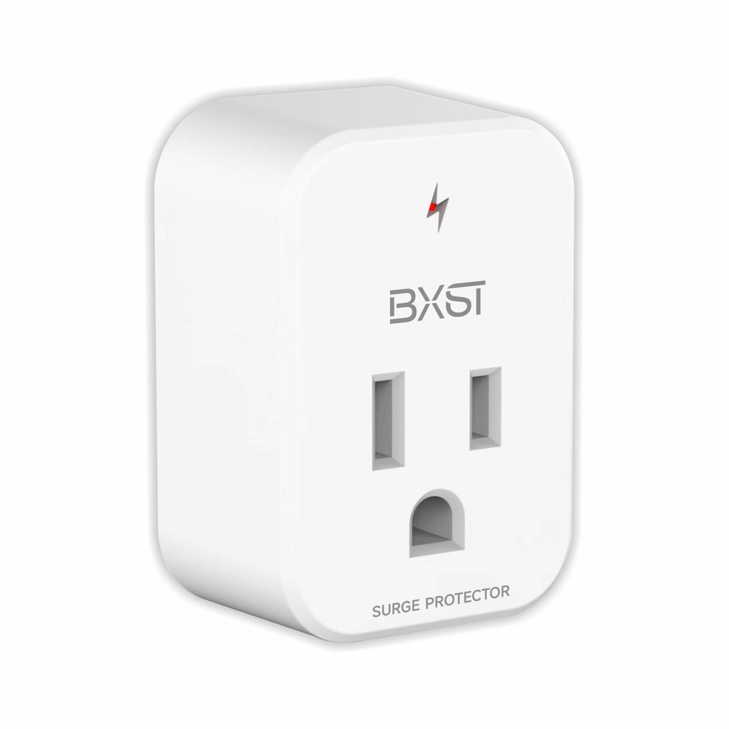 BXST Single Outlet Surge Protector for Refrigerator Small Wall Tap Surge Protector Single Plug 120V Mini Socket Lightning Protection for PC, TV, Phone, PS5 and Home Appliances, 15A, 1800W