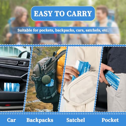 12PCS Disposable Urine Bags - Leakproof Emergency Pee Bags