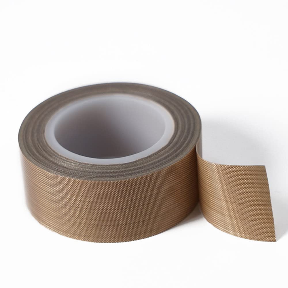 AIYUNNI 2 Rolls 1/2 Inch x 33 Feet Low Friction Tape High Temperature Teflon Tape,Squeak&Abrasion Resistant, Surface Protection for Wood,Drawer,Cabinet, Furniture, Vacuum Sealer & Hand Impulse Sealers