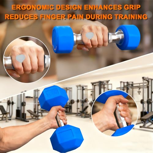 Anti-Slip Workout Grips - Ergonomic Rubber Hand Protector Gloves - Gray