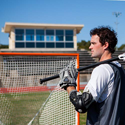 Pro & Collegiate Lacrosse Goal - 6' x 6' Steel Frame (White/Orange)