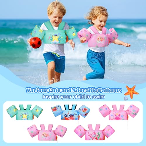 MoKo Toddler Swim Vest Arm Floats 20-50 lbs - Water Wings for Kids