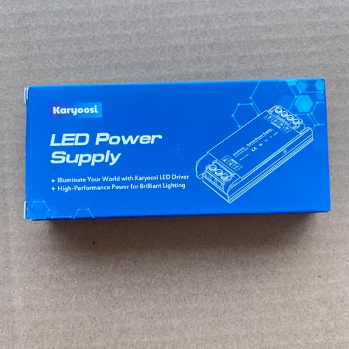 Karyoosi 12V 60W LED Driver, LED Power Supply 5A, Transformer AC 120V to DC 12V for Home Lighting, LED Lamps