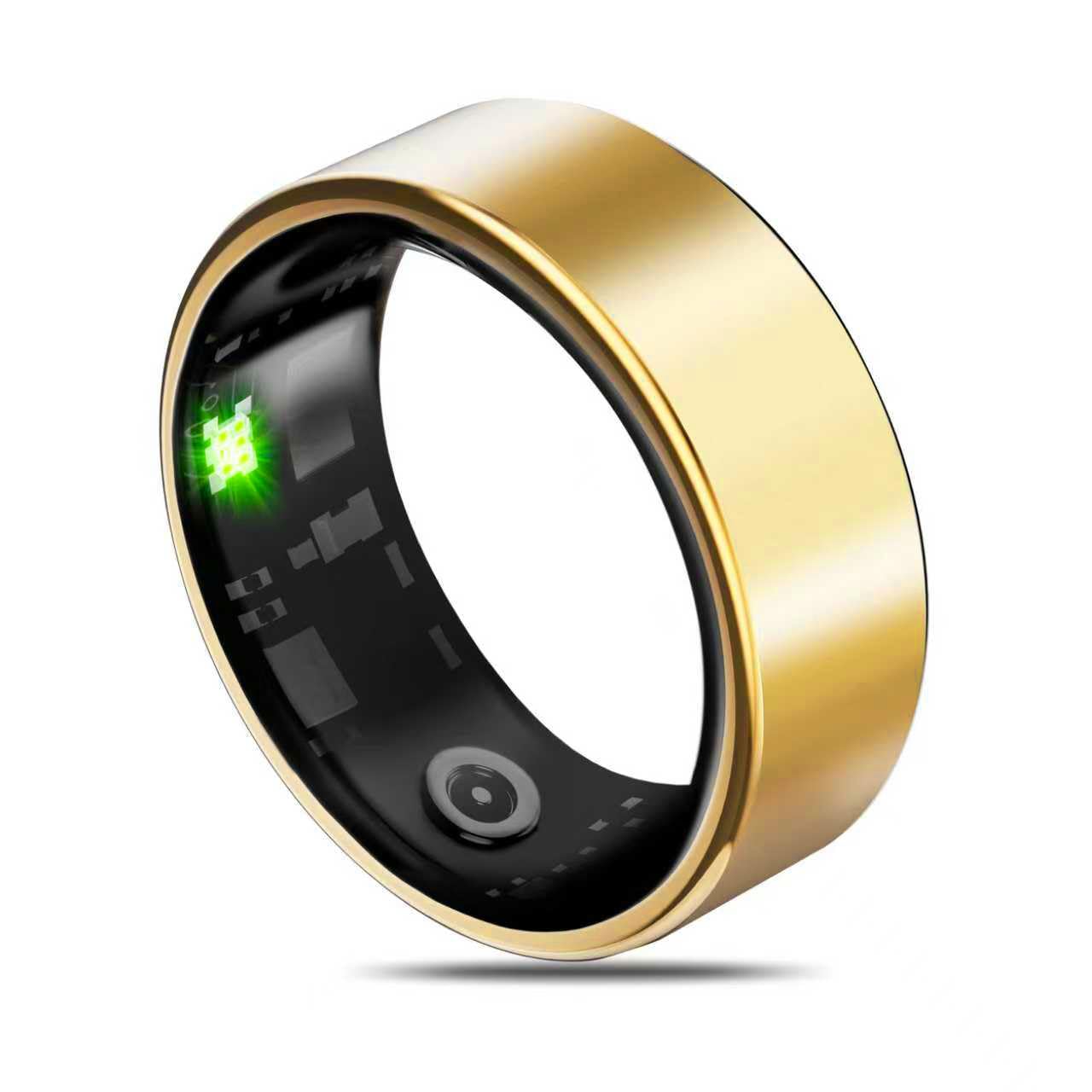 Milavan Smart Health Ring Fitness Tracker for Men Women, Sleep, Stress & Activity Monitoring, IP68 Waterproof, Long Lasting Battery, No Subscription Fees, Compatible with iOS & Android, Sand Gold 12
