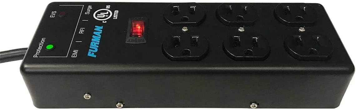 Furman SS-6B-PRO Surge Protector Power Strip with Extreme Voltage Protection