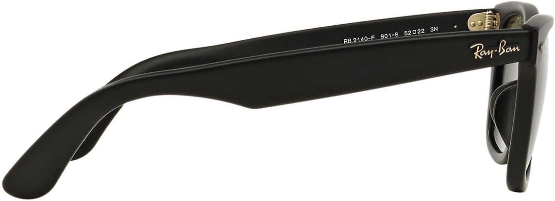 Ray-Ban Wayfarer Sunglasses - Original Low Bridge Fit Square Design for Unisex Adults