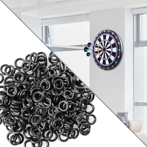 200pcs Dart Rubber O-Ring for 2BA Aluminum Shafts - Plastics
