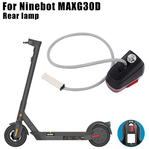 JOYSOG Electric Scooter Replacement Rear Mudguard Fender/Rear Taillight for Ninebot MAX G30 and MAX G30D Scooters Accessories (Fender+Taillight)