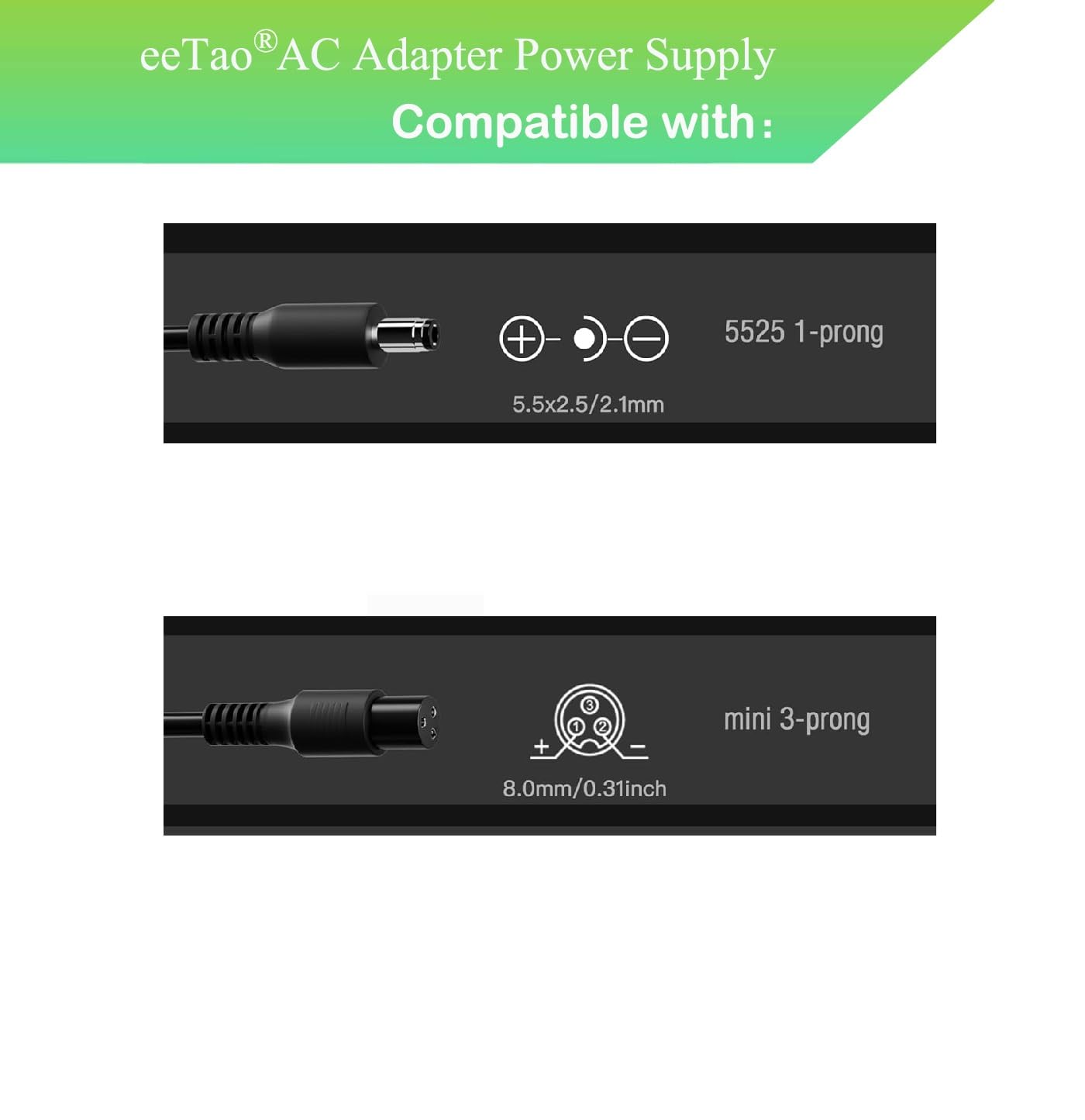 eeTao 42V Replacement Charger Compatible with Hover-1 36V Highlander, Dynamo, Gambit, Jive, Helios, Alpha, Journey, Formula, Escape, Pioneer and Rally Electric DC42V 1.5A-2A Power Supply