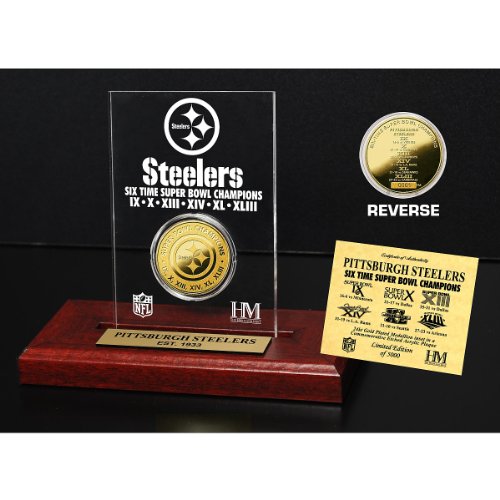 Pittsburgh Steelers Super Bowl Champions Etched Acrylic Plaque