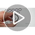 24 PCS Key Ring Set - Gold Spring O Rings in 4 Sizes - Black Gun