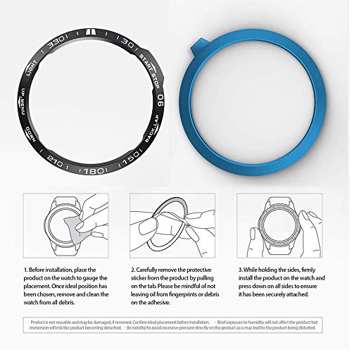 Stainless Steel Watch Bezel for Garmin Fenix 6/6 Pro - Style A Black/White