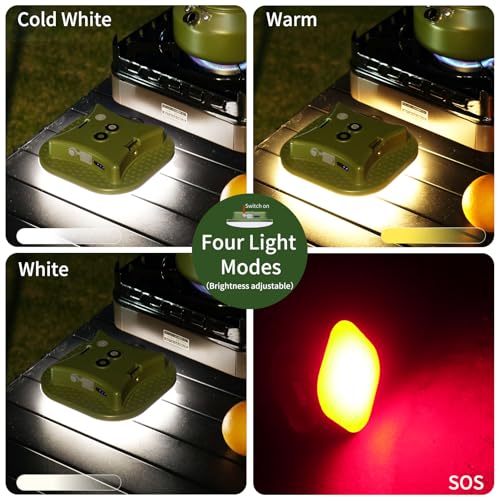 Camping Lantern Rechargeable,LED Smart Light Bluetooth Control by Tuya APP,Music Sync RGB LED Camping Lights,16500mAh Outdoor Light with Magnet Base,16 Million DIY Colors Tent Lights ly01