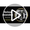 Puerto Rico Flag Boxing Gloves - Black Edition Car Accessory
