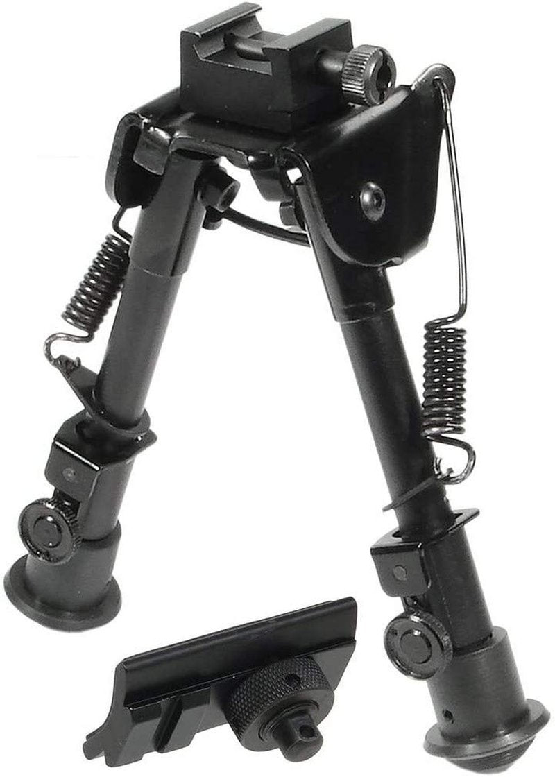 UTG Tactical OP Bipod, Rubber Feet, Center Height 6.1"-7.9" , Black