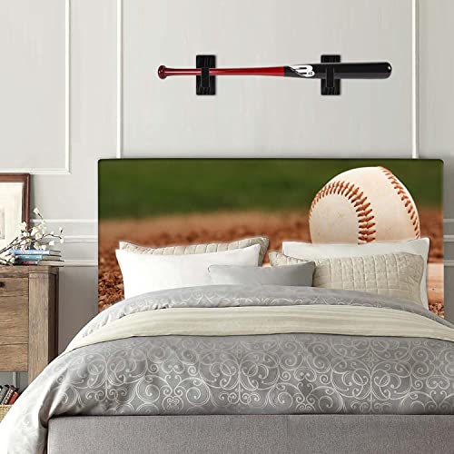 Solid Wood Baseball Bat Display Case - Horizontal Rack Holder
