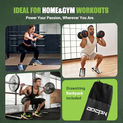 Heavy-Duty Squat Wedge Block for Heel Elevation - 2-Pack