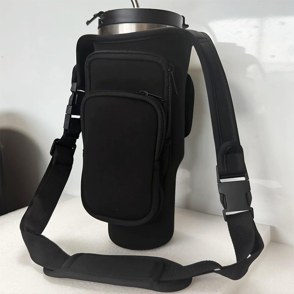 Stanley Water Bottle Carrier Bag - Phone Pocket & 3 Pockets for 40 oz Stanley Cup Accessories