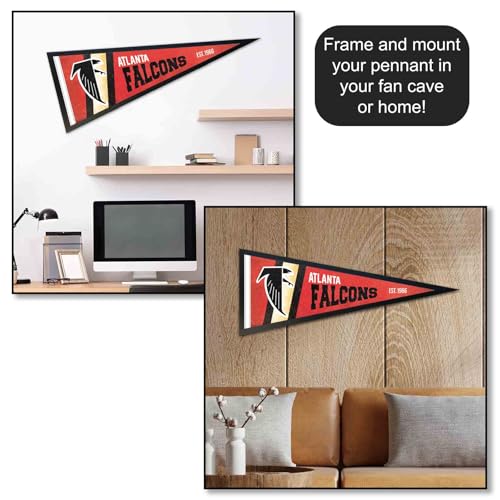 Atlanta Falcons Vintage Retro Pennant Flag - 12x30 Inch