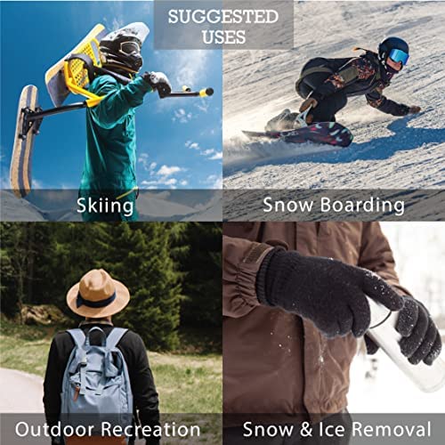 Kinco 398HKP HydroFlector Thermal Lined Water-Resistant Premium Grain Cowhide Leather Winter Gloves