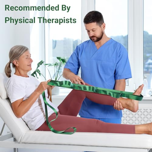 8 ft Stretch Strap with Loops for Physical Therapy & Yoga