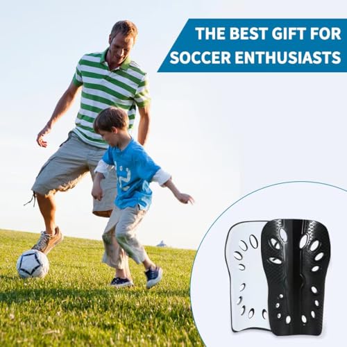Soccer Shin Guards for Kids & Youth - Black & Blue A, Small