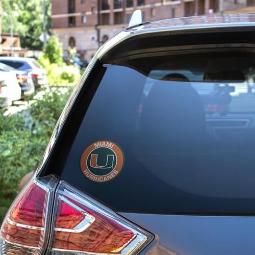 Miami Hurricanes Vinyl Car Decal - 4 Inch Sticker