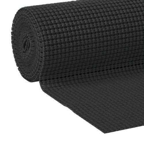 Extra Thick Non-Adhesive Shelf Liner - Black, 12" x 48"