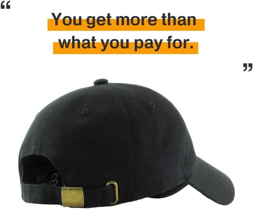 KBETHOS Classic Unisex Baseball Cap - Adjustable Cotton Low Crown Dad Hat in Plain Design