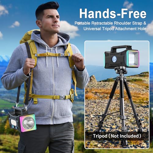 Rechargeable Flashlight, LED Spotlight Flashlight 15000 Capacity Extra Large Lumens Ultra-Long Standby UV Flashlight Blacklight Waterproof with USB Output as a Power Bank