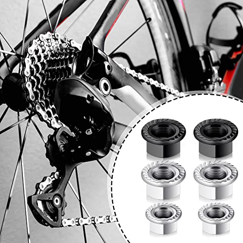 Bike Wheel Axle Nuts & Safety Washers - 12 Piece Set, 3 Sizes