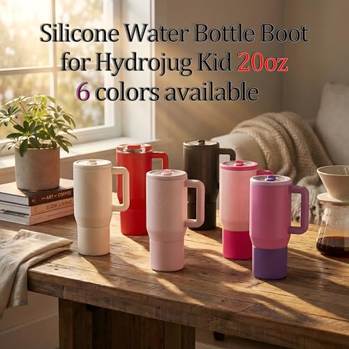 Silicone Sleeve for HydroJug Kid 20 oz Water Bottle - Cream White