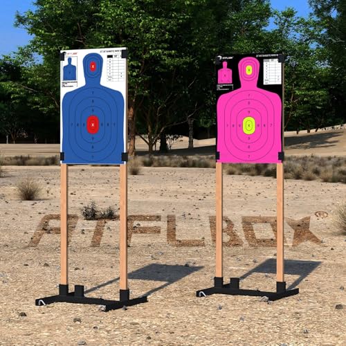 High Visibility 5-Color Silhouette Paper Targets - 10 Pack, 23x35 inch