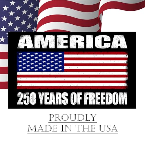 250th Anniversary USA Flag Sticker - Patriotic Car Decal 1776-2026