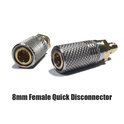 Aopkeo Extended PCP Airsoft Air Charging Quick Release Adapter Socket 1/8BSPP(G1/8) 8mm Male Nipple Hunting Shooting Accessories (1/8BSPP Thread)