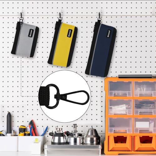 TICONN Tool Pouches with Zipper, 1680D Oxford Small Tool Bags, Waterproof Utility Bag Zipper Pouch for Tool Organizers and Storage (9 Pack Combo)