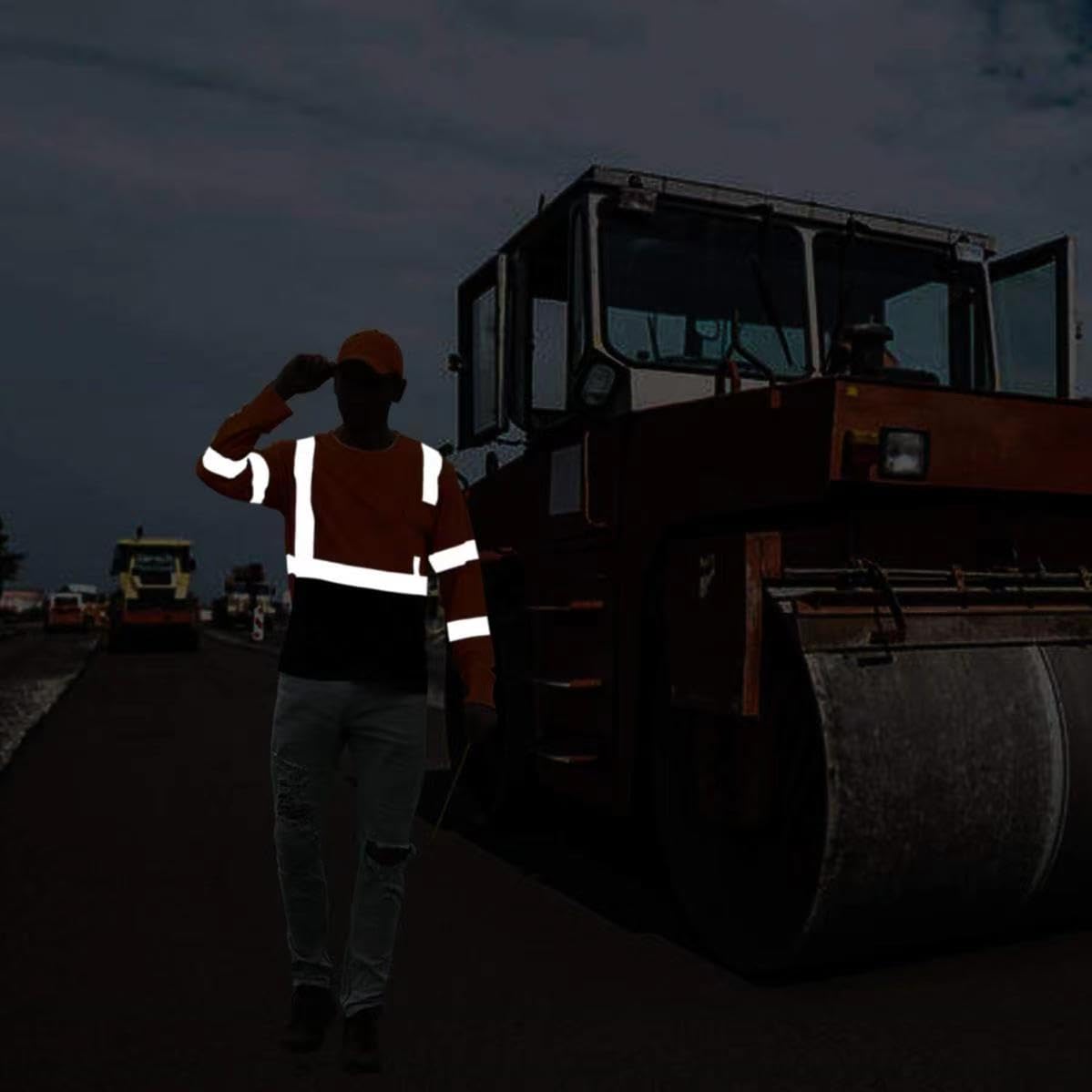 XIAKE RT003 Safety Shirts for Men Reflective High Visibility T Shirts,Yellow,X-Large