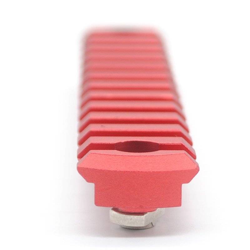 Trirock MLK Rail Section Red Color Aluminum with 13 Slots