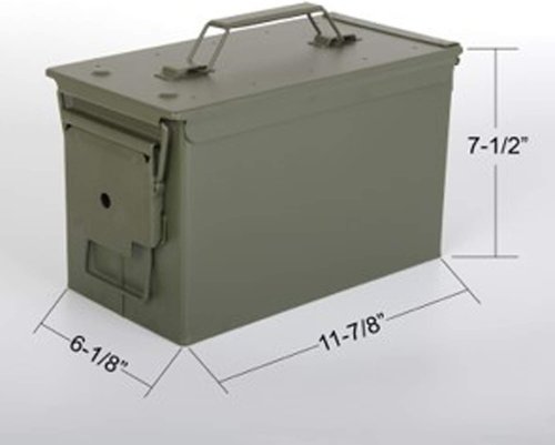 Fortress 50 Caliber Metal Ammo Can - Durable Storage for Ammo & Gear | Heavy-Duty Design