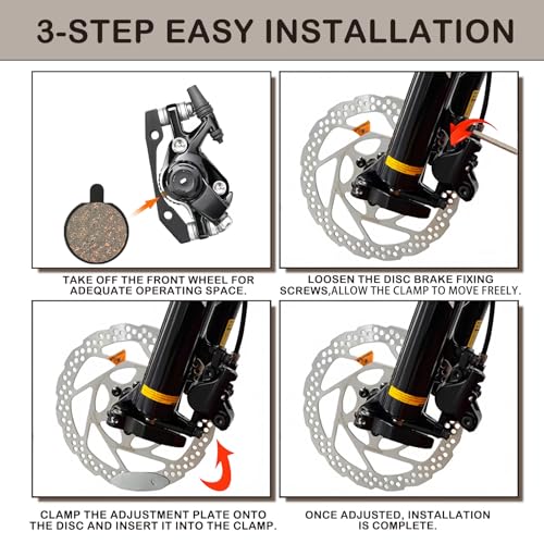 5 Pairs Semi-Metallic Disc Brake Pads for Mountain Bikes and E-Bikes