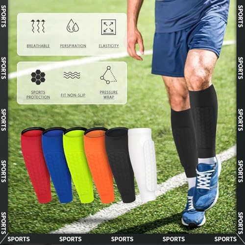 Lightweight Soccer Shin Guards for Kids & Adults - Small Size