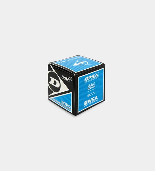 DUNLOP Squash Balls Intro Blue, 12 Balls, for Beginners and Hobby Players – Fast Speed